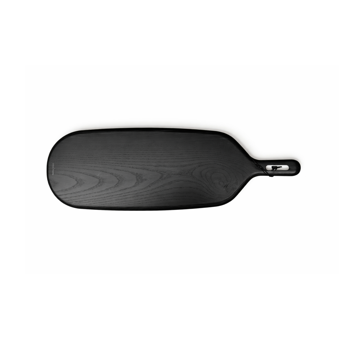 Kit Tabla Madera Negra 49 cms Coquinaria + Set 4 platos Madera Negra Coquinaria