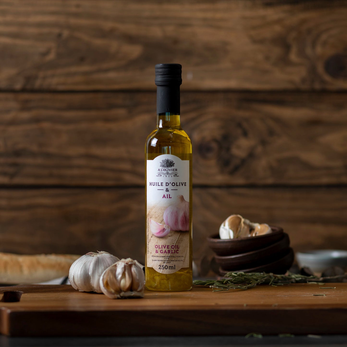 Aceite de Oliva con Ajo 250 ml Al Olivier
