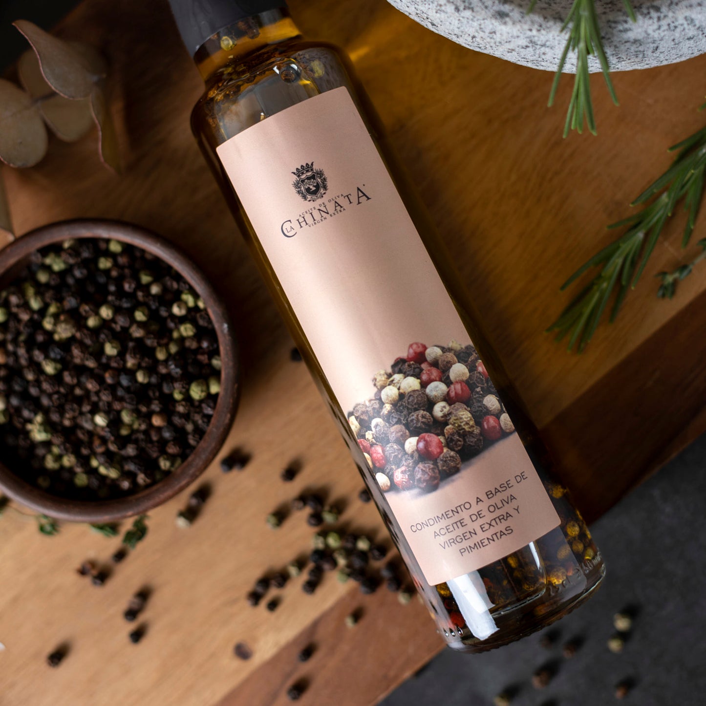 Aceite oliva extra virgen aromatizado c_pimienta 250ml La Chinata