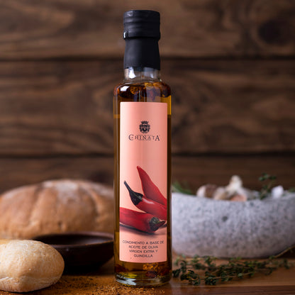 Aceite de oliva extra virgen aromatizado con ají 250ml La Chinata