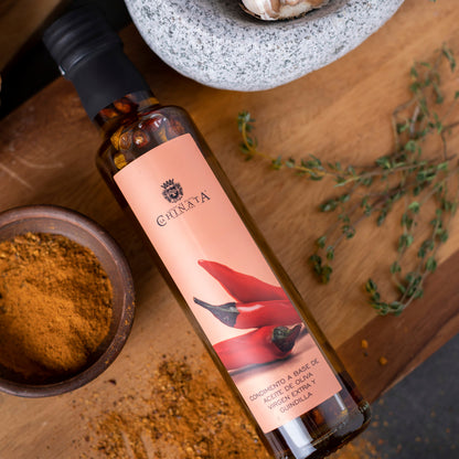 Aceite de oliva extra virgen aromatizado con ají 250ml La Chinata
