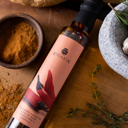 Aceite de oliva extra virgen aromatizado con ají 250ml La Chinata