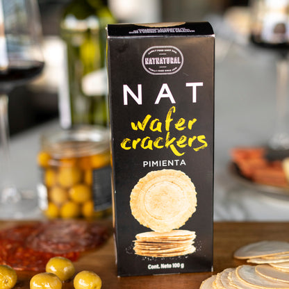 Galletas Wafer Cracker Pimienta 100 grs Nat