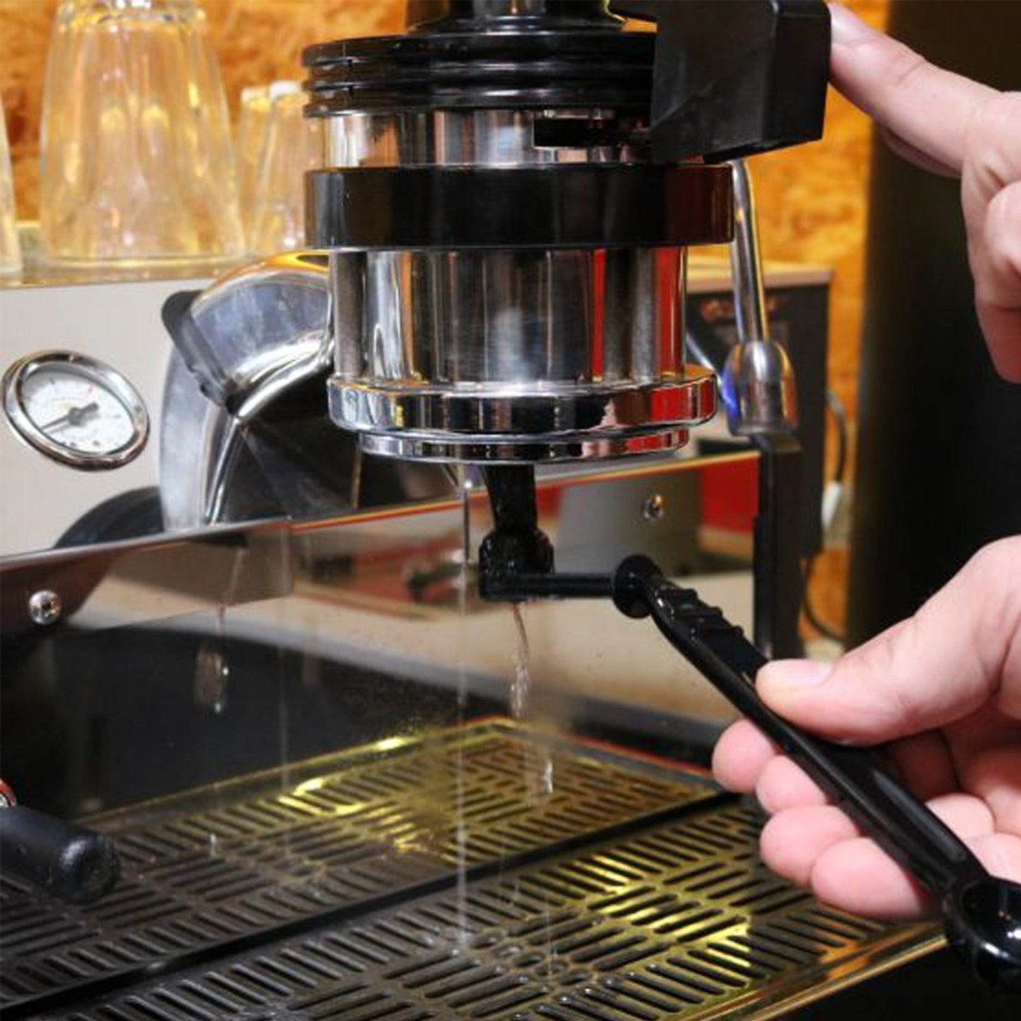 Coffee Group Head Brush Rhino1#Negro