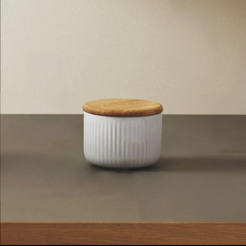 Contenedor de Sal con cuchara Nova Eva Solo1#Blanco