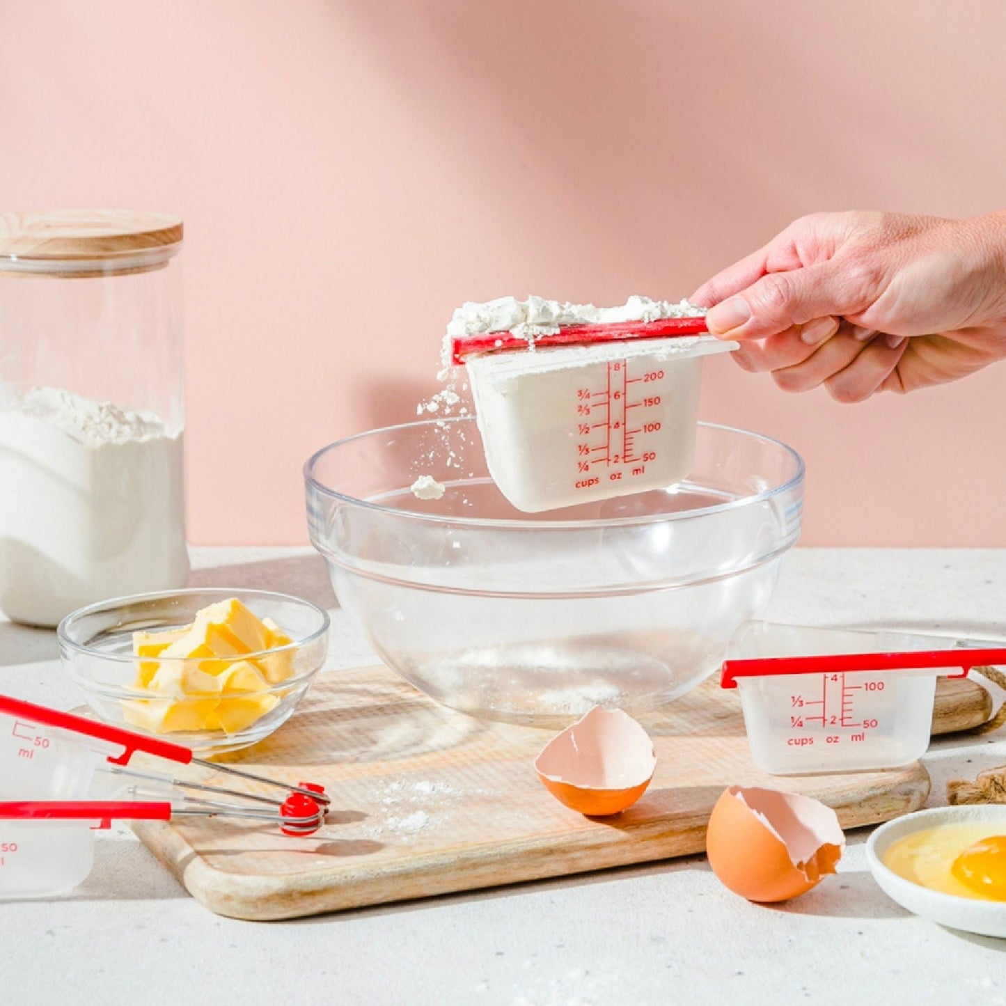 Cucharas Medidoras Levups Dreamfarm4#rojo