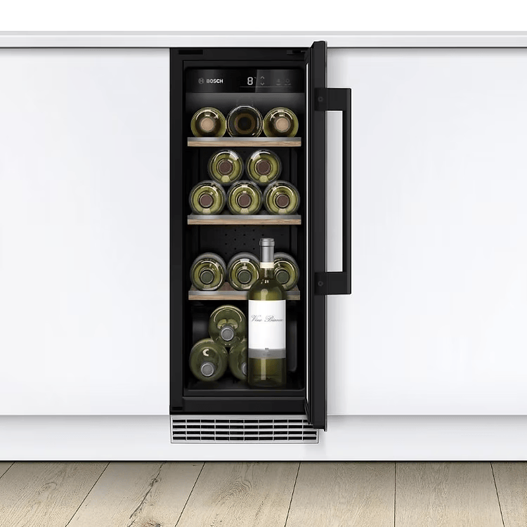 Cava de Vinos Integrable Vinoteca 1 Zona de Temperatura Ajustable Serie 6 Bosch1#Negro