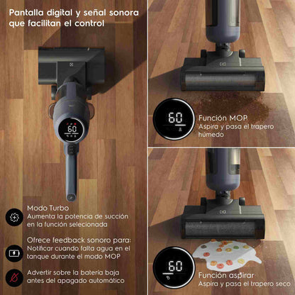 Aspiradora Mopa Inalámbrica MultiClean 3 en 1 EMC2500 Electrolux8#Azul