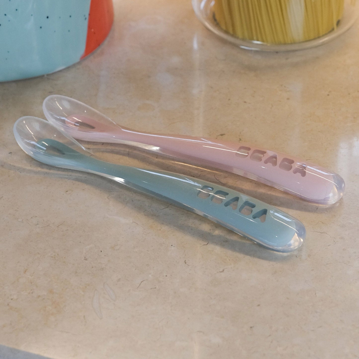 Cuchara Aprendizaje 1er Edad  Béaba5#Celeste