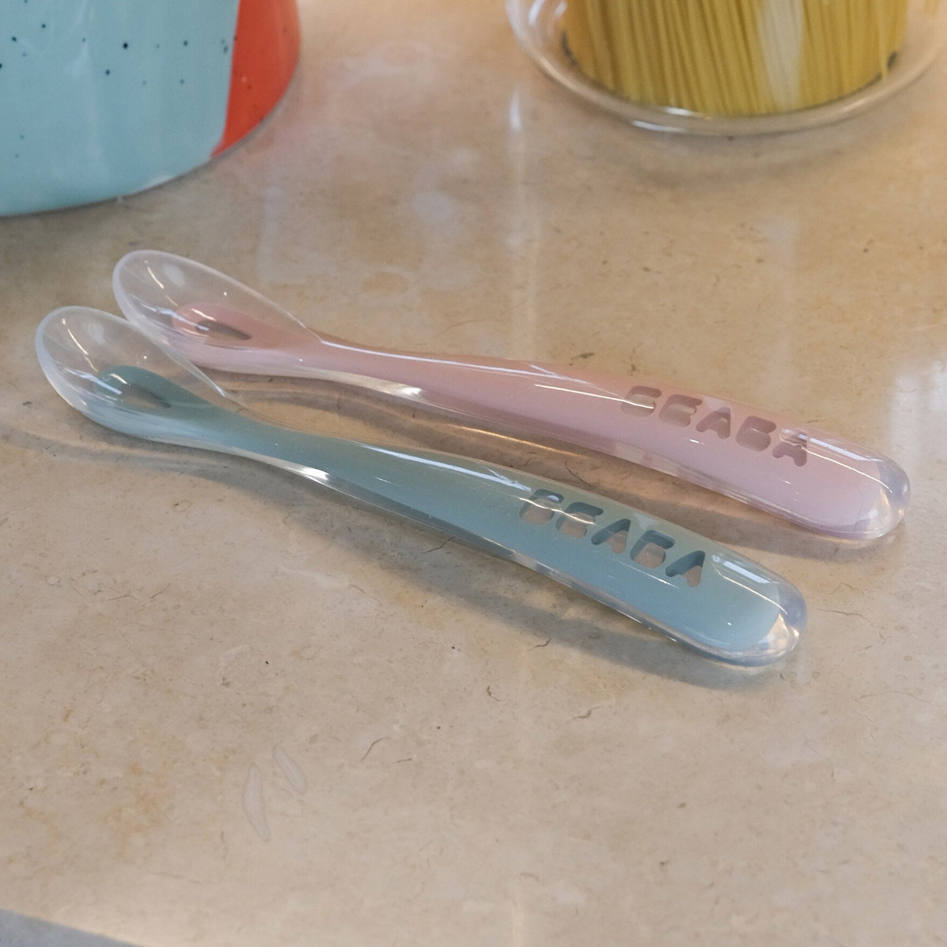 Cuchara Aprendizaje 1er Edad  Béaba5#Celeste