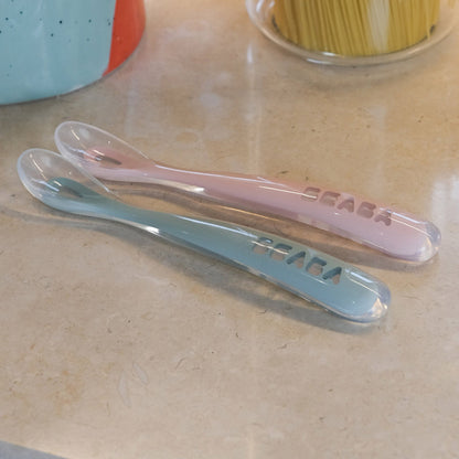 Cuchara Aprendizaje 1er Edad  Béaba5#Celeste