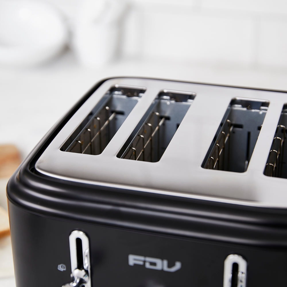 Tostador 4 Rebanadas Iconic Black FDV-Kitchen Center