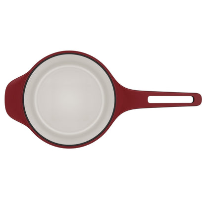 Olla Cacerola de Hierro Fundido Esmaltado Expert 20 cm Electrolux4#Rojo