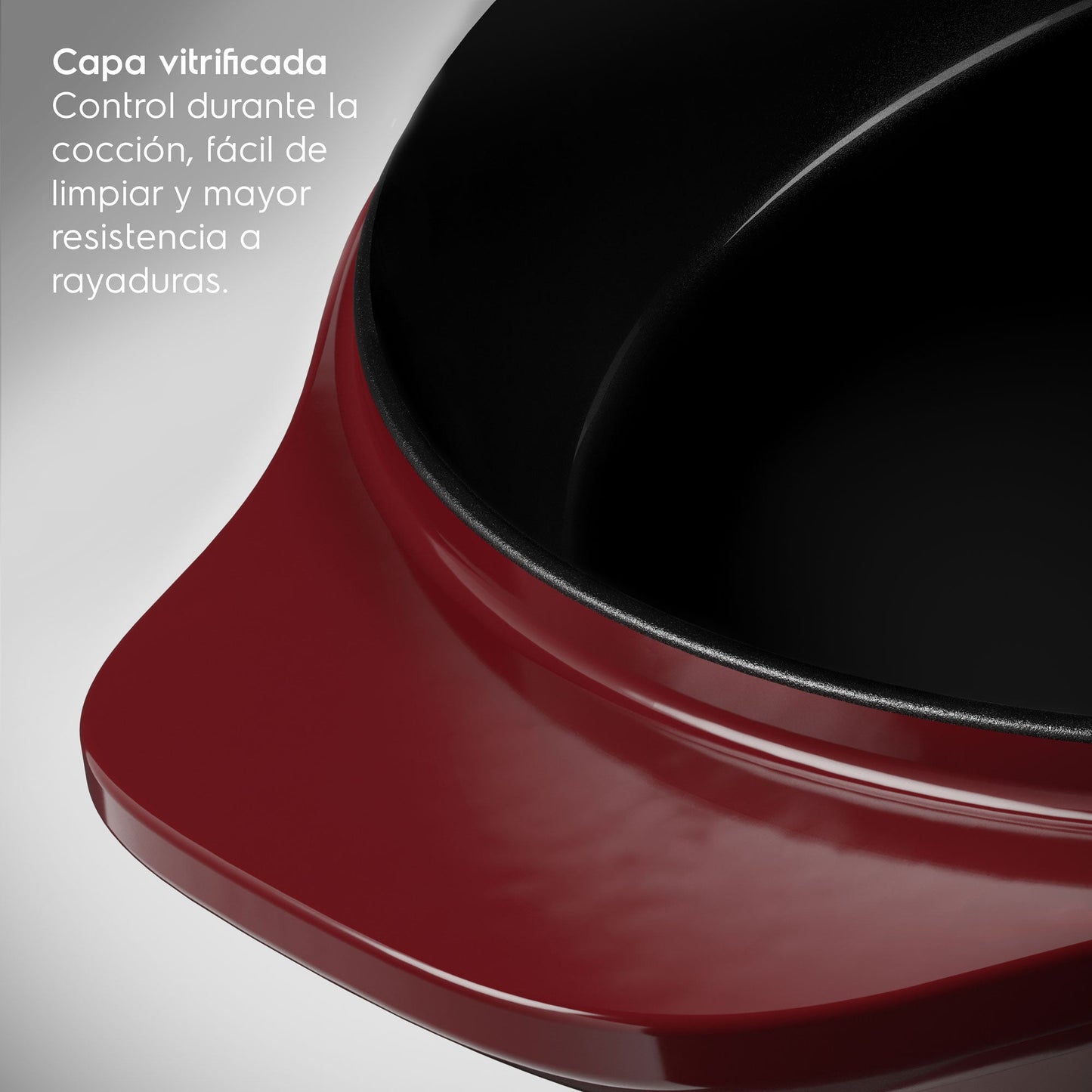 Sartén de Hierro Fundido Esmaltado Expert 26 cm Electrolux7#Rojo