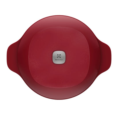 Wok de Hierro Fundido Esmaltado Expert 30 cm Electrolux4#Rojo