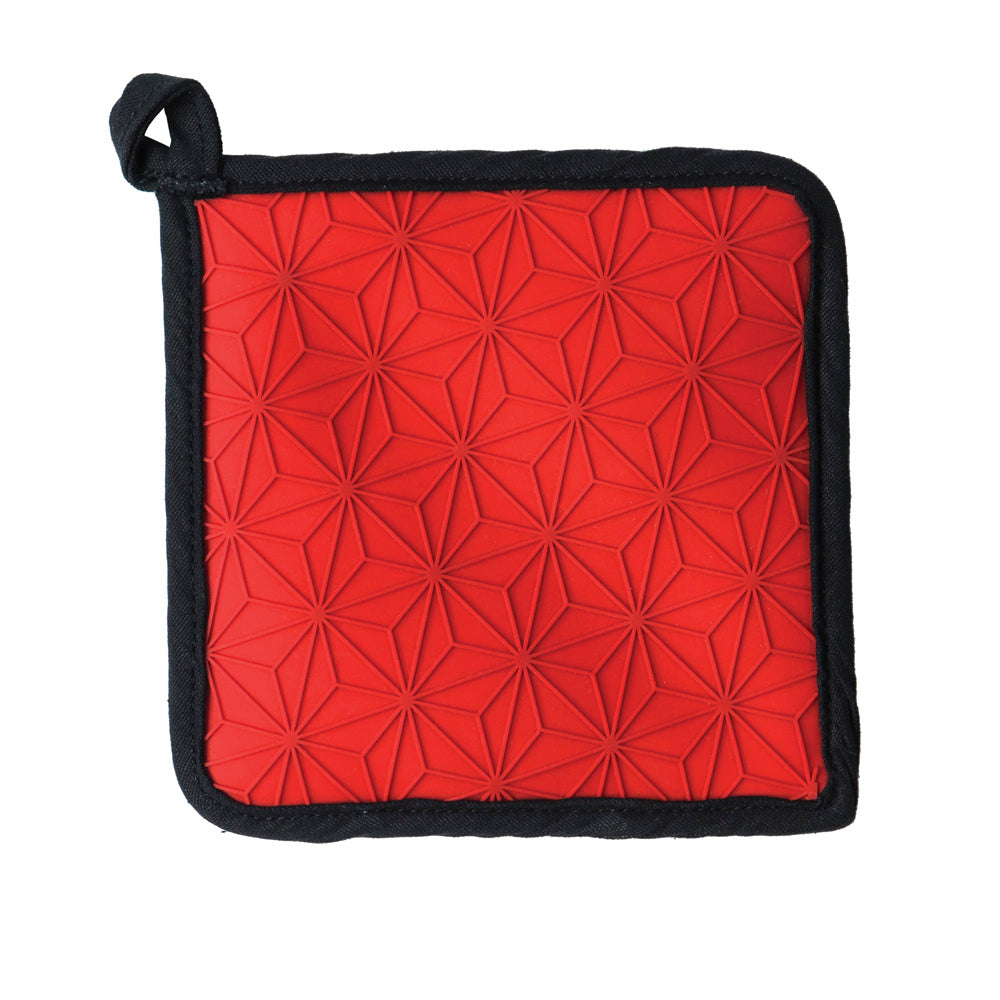 Toma Ollas De Tela Y Silicona Lodge Cast Iron1#Rojo