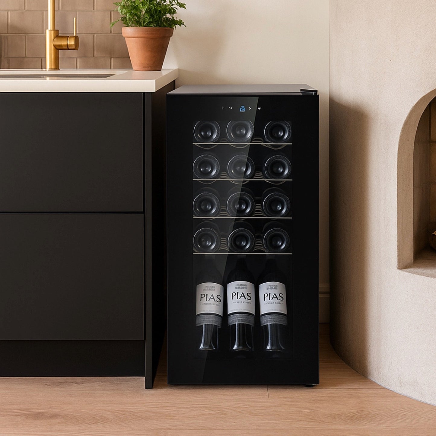 Cava De Vinos Eléctrica 18 Botellas1#Negro