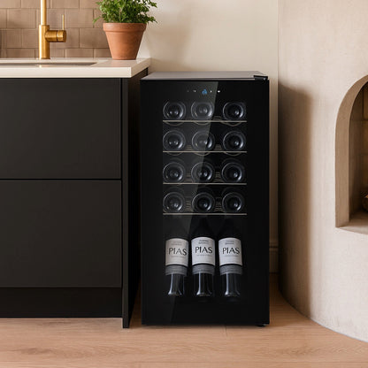 Cava De Vinos Eléctrica 18 Botellas1#Negro