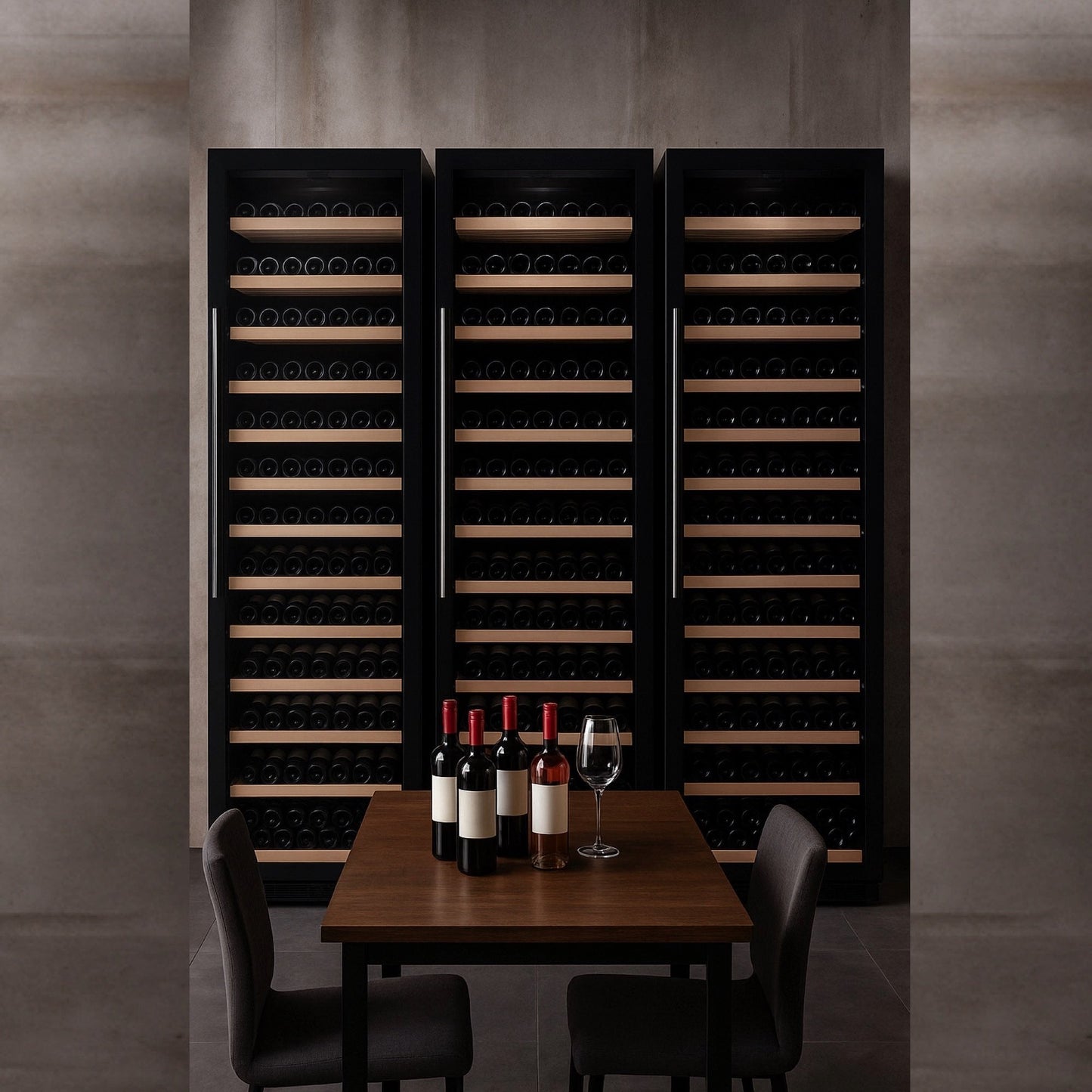 Cava de Vinos De Gran Capacidad 295 Botellas Bacool2#Negro