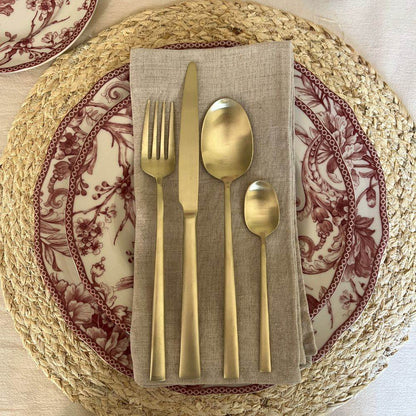 Cuchillería Titanium Champagne 24 Piezas Beloinox2#Dorado