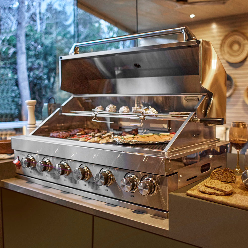 Parrilla a Gas Deluxe Expert 7Q FDV-Kitchen Center