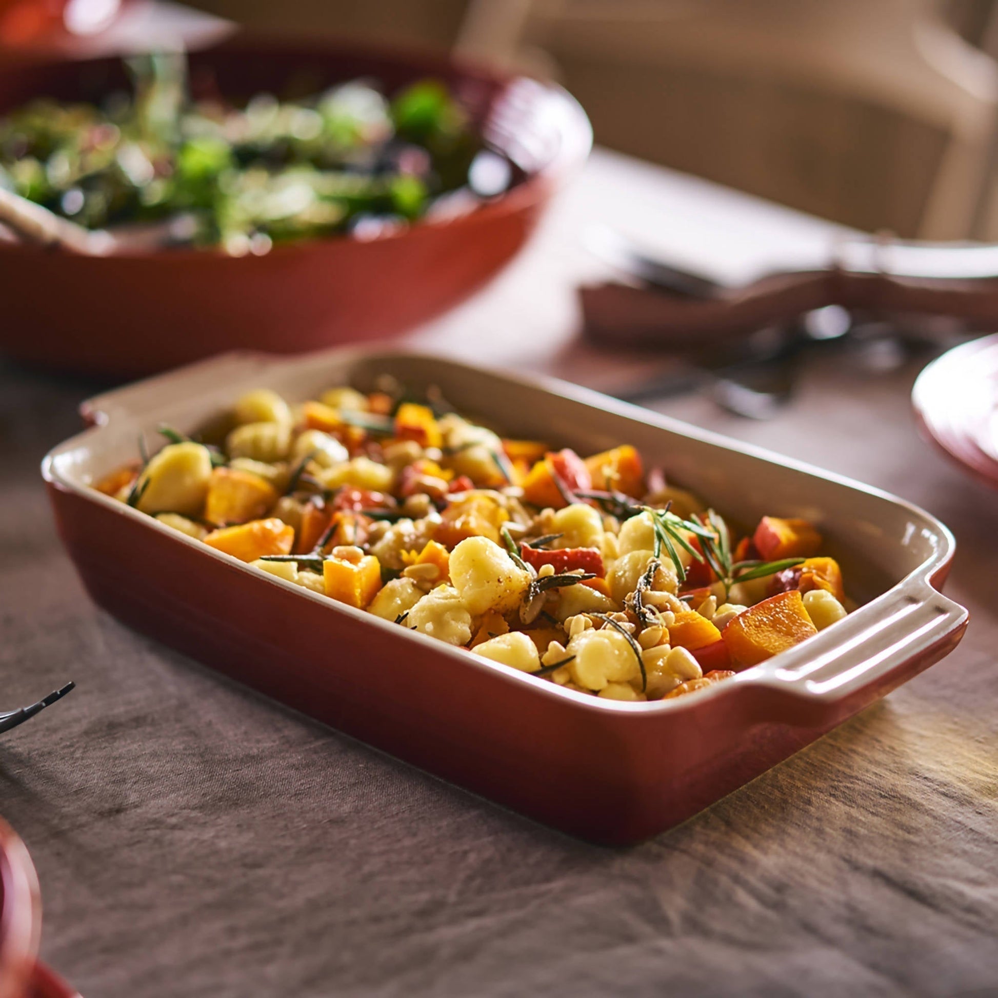 Fuente Rectangular 32 Cm Le Creuset1#Naranjo