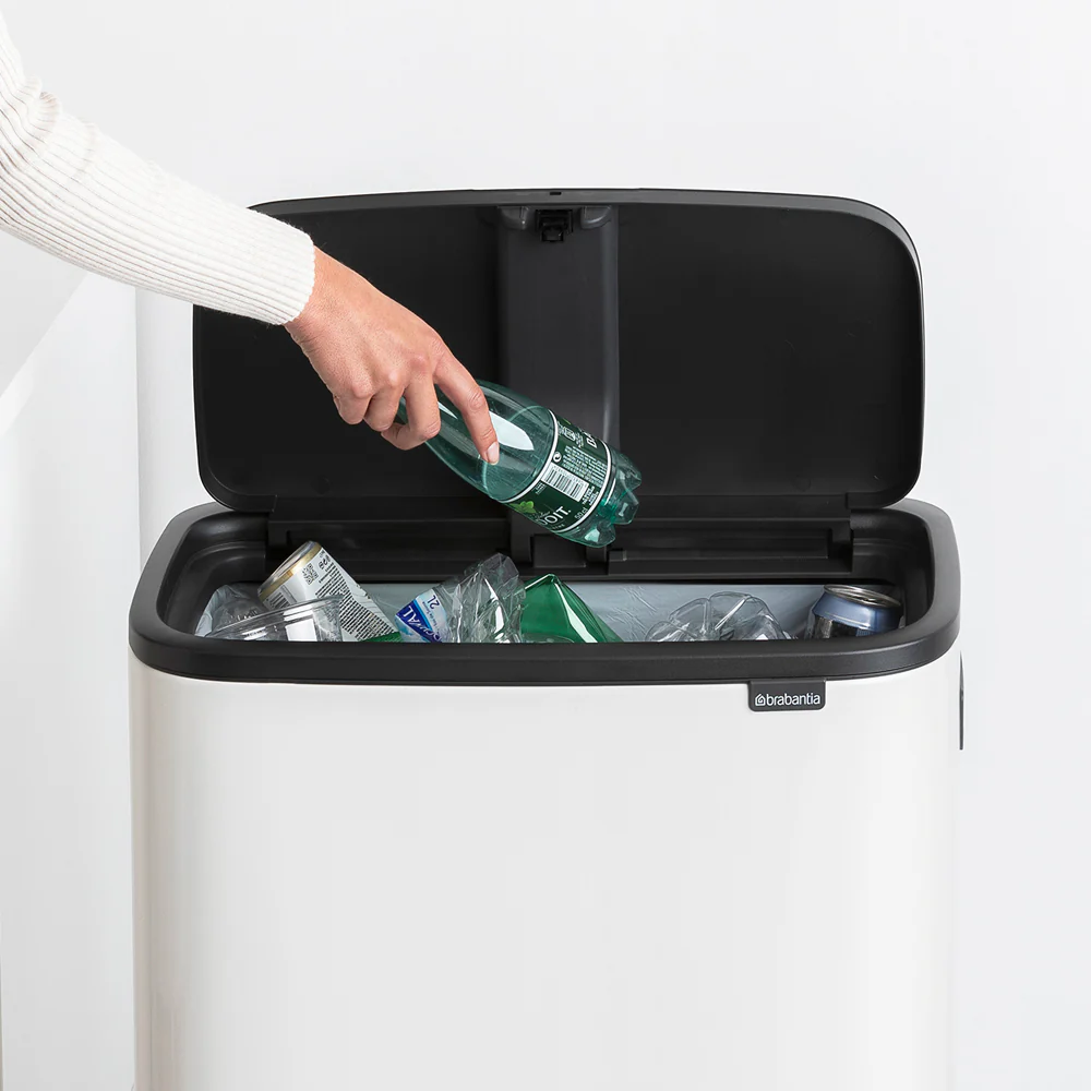 Basurero Bo Touch Hi Balde Plástico 60 Lts Brabantia4#Blanco