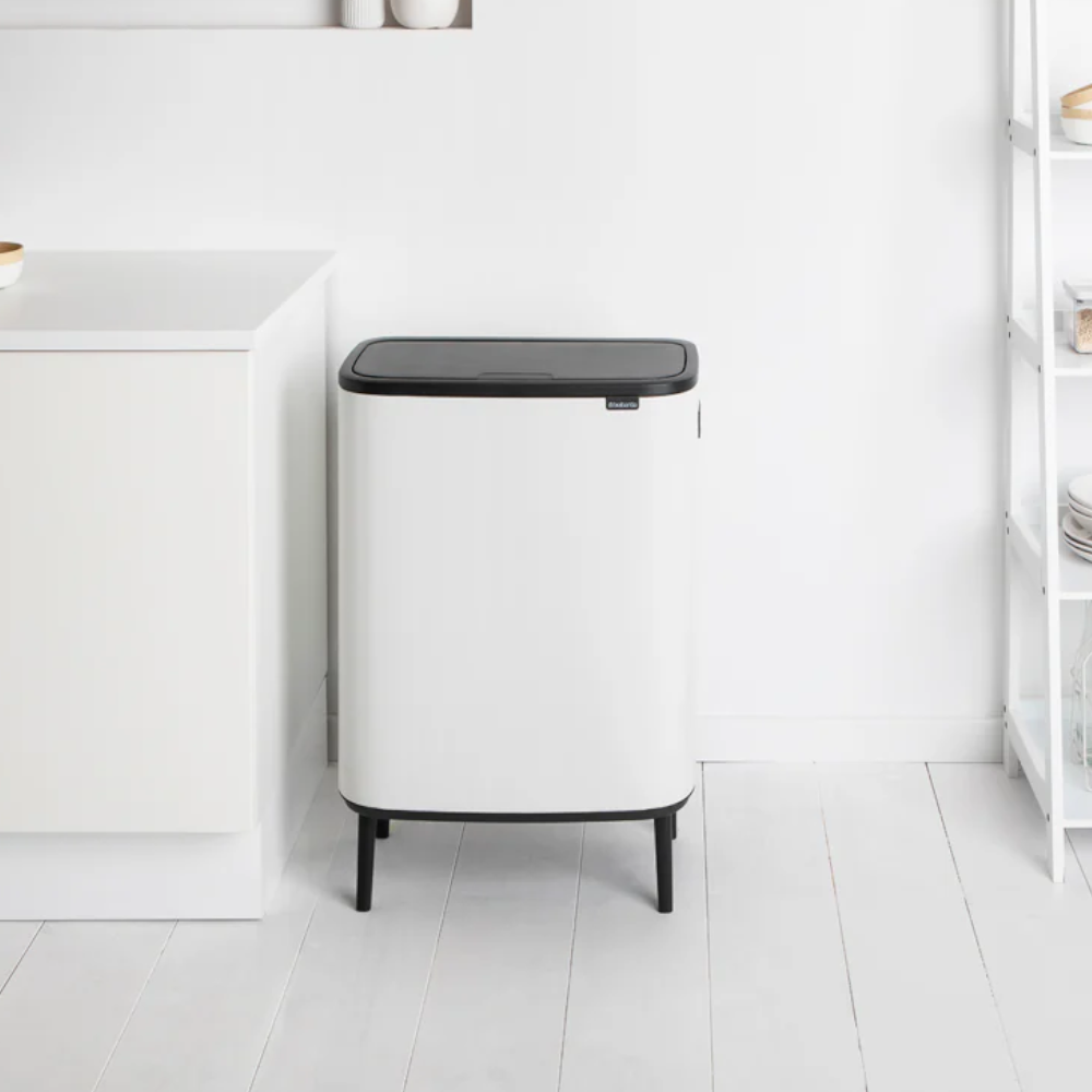Basurero Bo Touch Hi Balde Plástico 60 Lts Brabantia2#Blanco