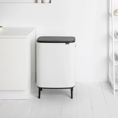 Basurero Bo Touch Hi Balde Plástico 60 Lts Brabantia2#Blanco