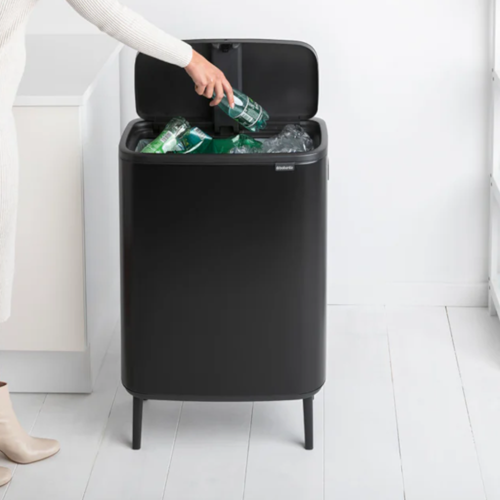 Basurero Bo Touch Hi Balde Plástico 60 Lts Brabantia3#Negro