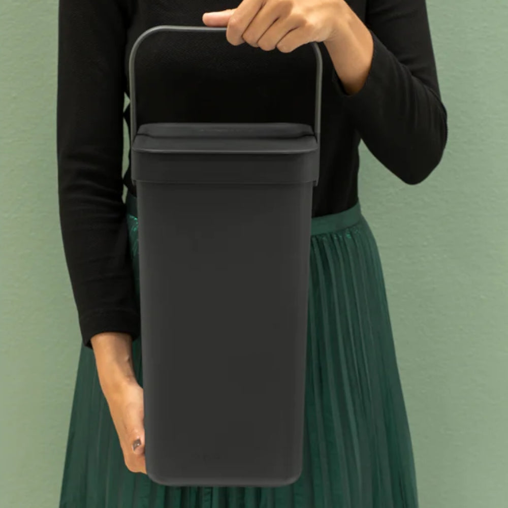Basurero Sort & Go 12 Lts Brabantia1#Negro