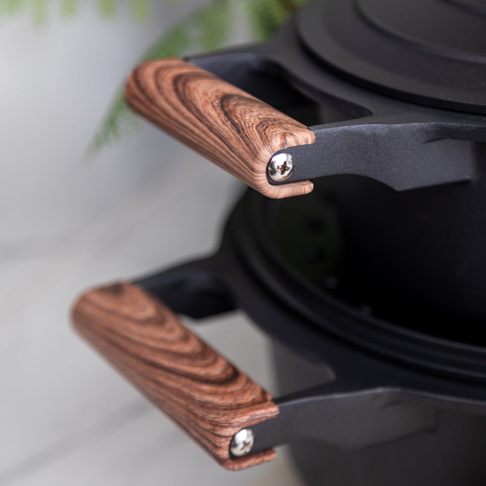 Set Batería Ollas Eco Nature II 7pzs Oroley5#Gris Oscuro