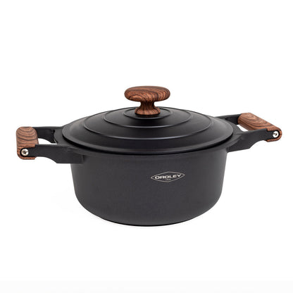 Set Batería Ollas Eco Nature II 7pzs Oroley7#Gris Oscuro