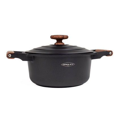 Set Batería Ollas Eco Nature II 7pzs Oroley6#Gris Oscuro