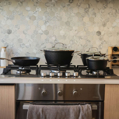 Batería de Cocina Antiadherente Copper 7 Pzs Simplit1#Negro