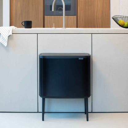 Basurero Bo Touch Balde Plástico 36 Lts Brabantia9#Negro