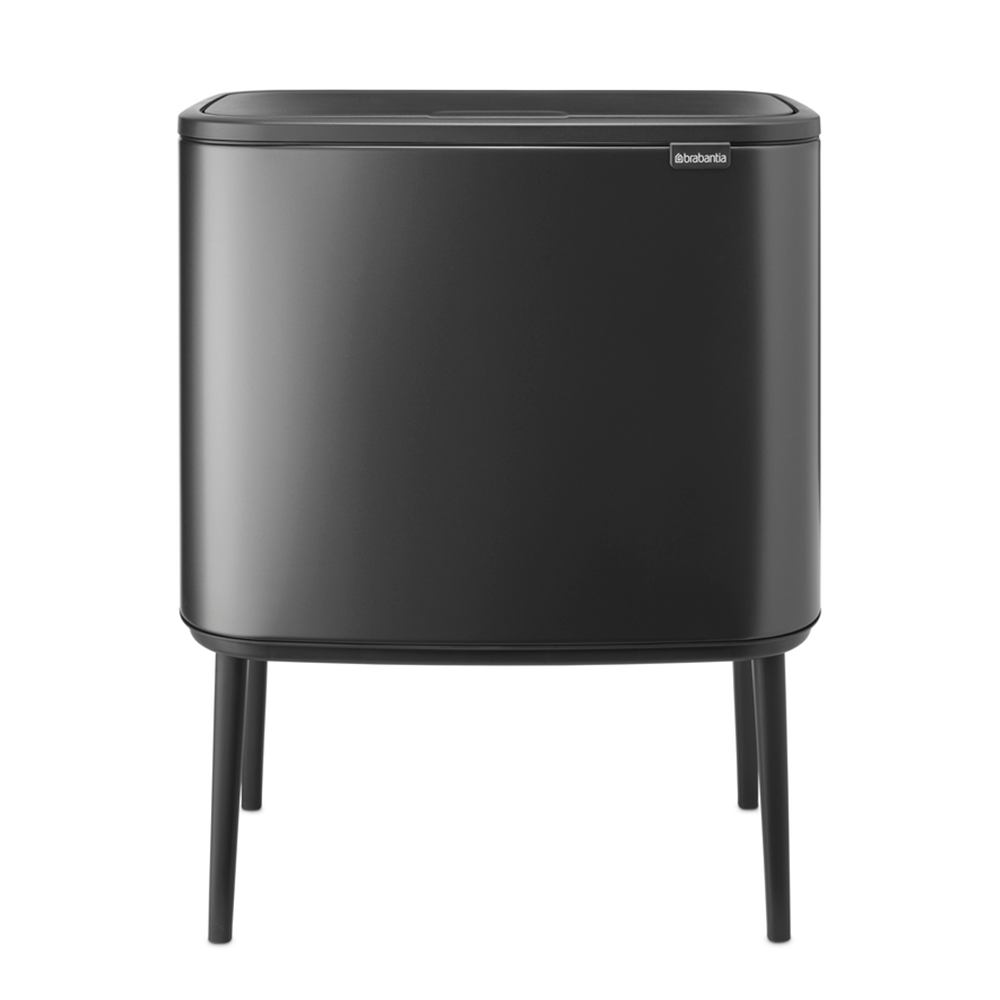 Basurero Bo Touch Balde Plástico 11 + 23 Lts Brabantia10#Gris