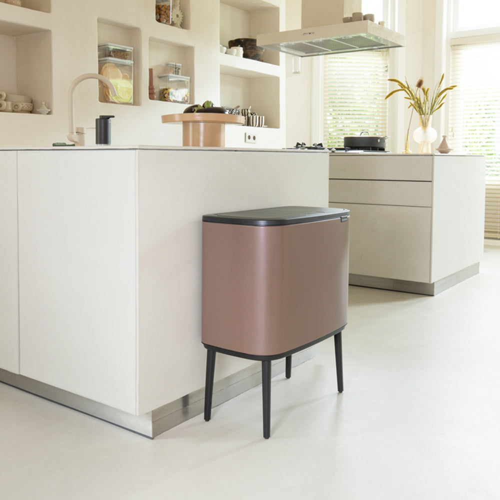 Basurero Bo Touch Balde Plástico 11 + 23 Lts Brabantia8#Blanco