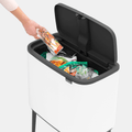 Basurero Bo Touch Balde Plástico 36 Lts Brabantia1#Blanco