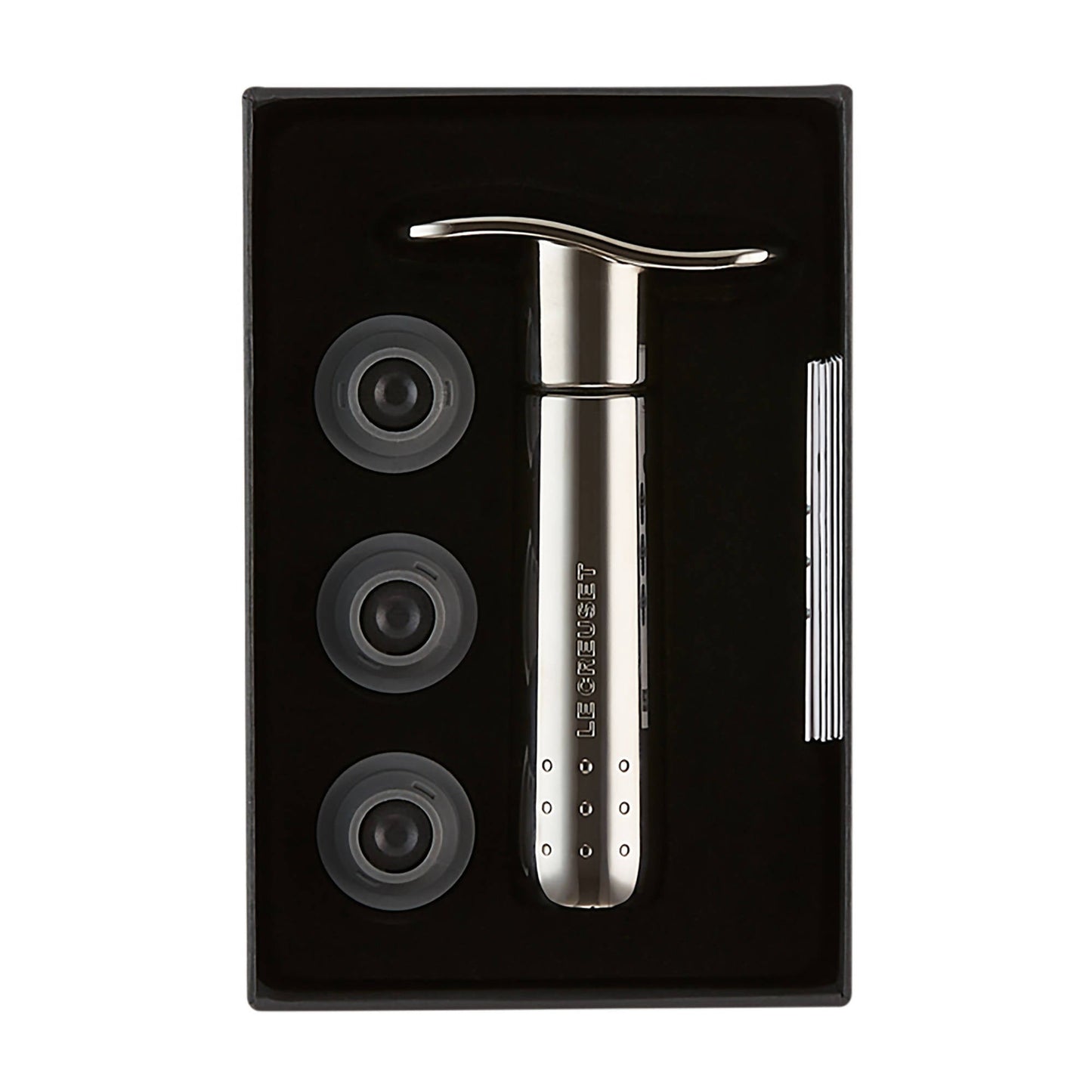 Bomba Vacío Metal + 3 Tapones Le Creuset1#Negro