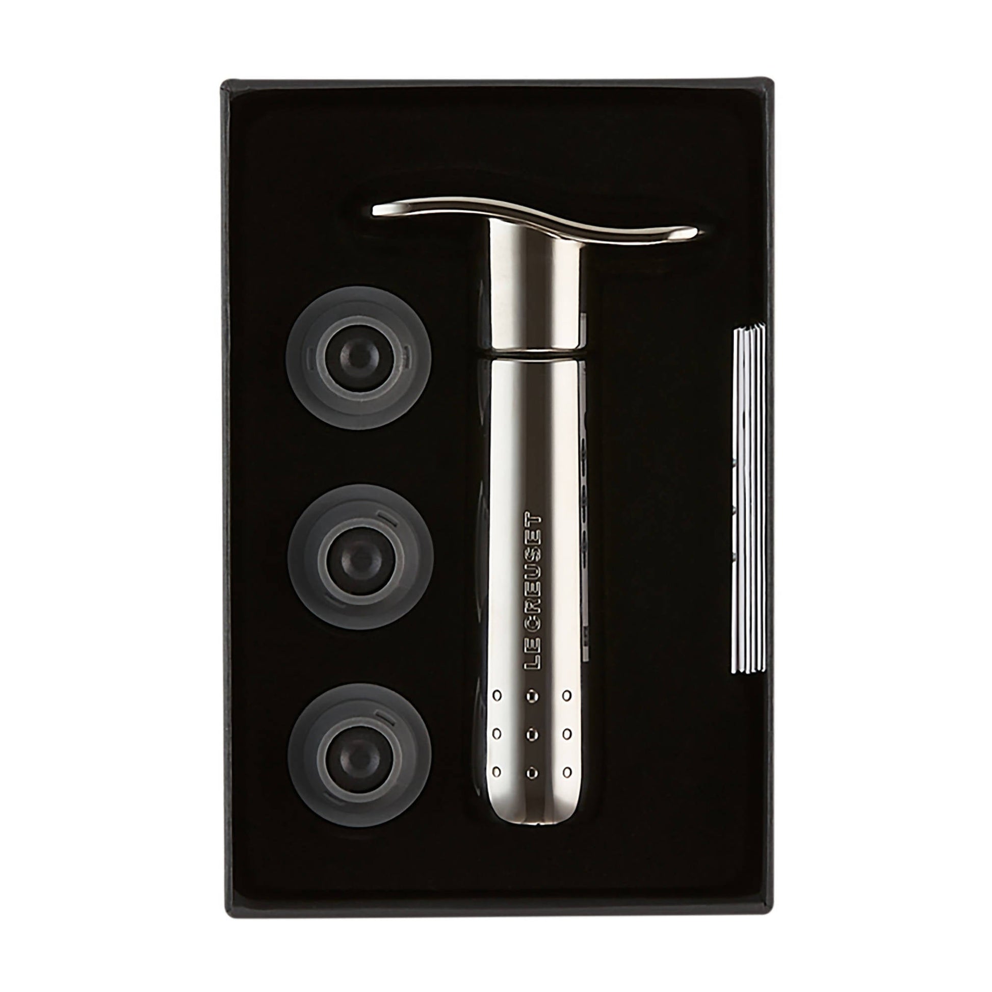 Bomba Vacío Metal + 3 Tapones Le Creuset1#Negro