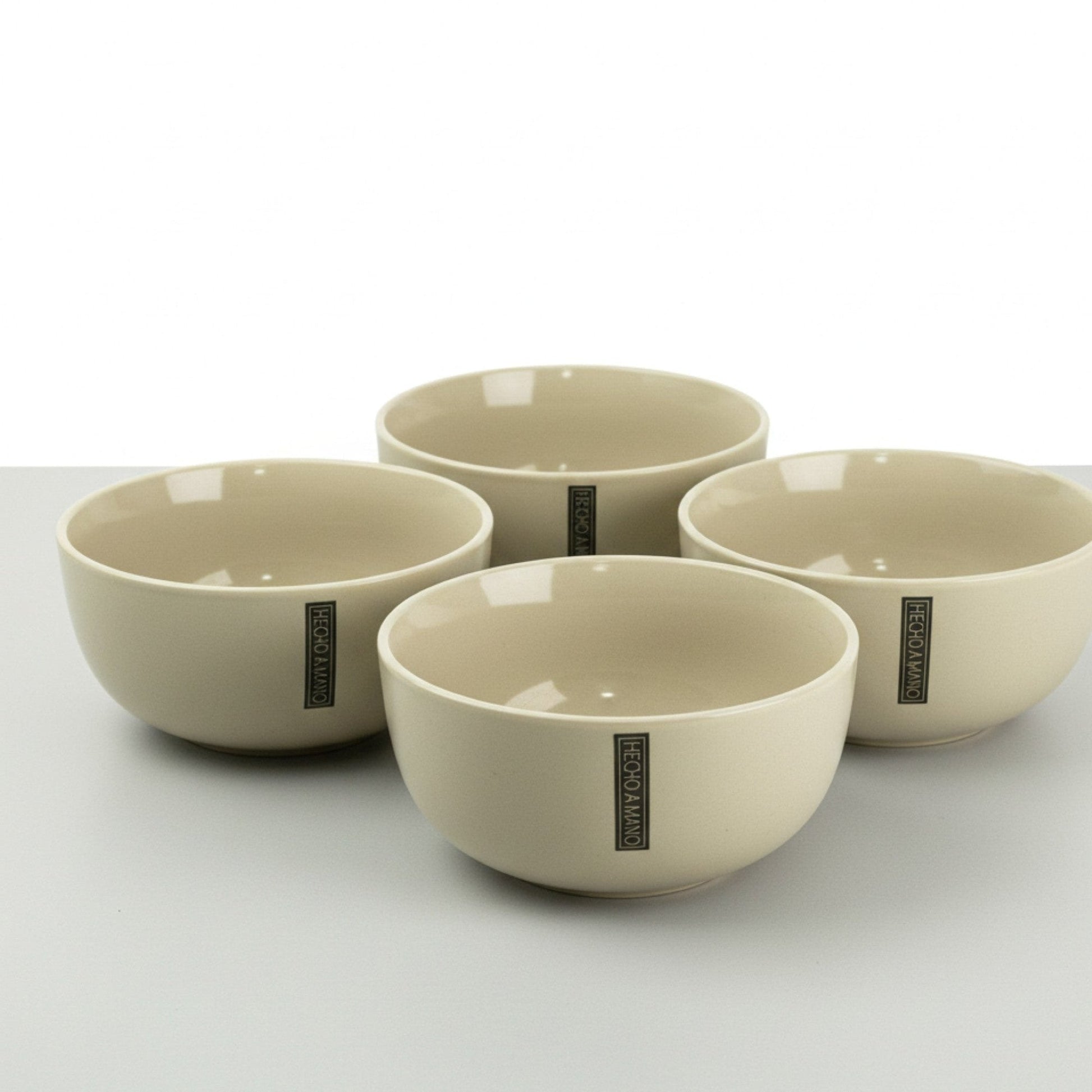 Set 4 Bowls Cerámica Lauca 15 cm Decoexpress5#Arena