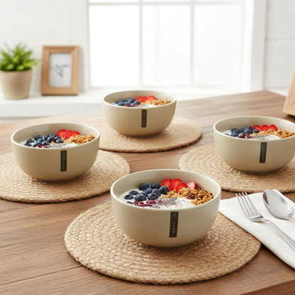 Set 4 Bowls Cerámica Lauca 15 cm Decoexpress7#Arena