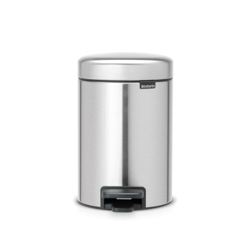 Basurero Pedal NewIcon Balde Plástico 3 Lts Brabantia9#Acero