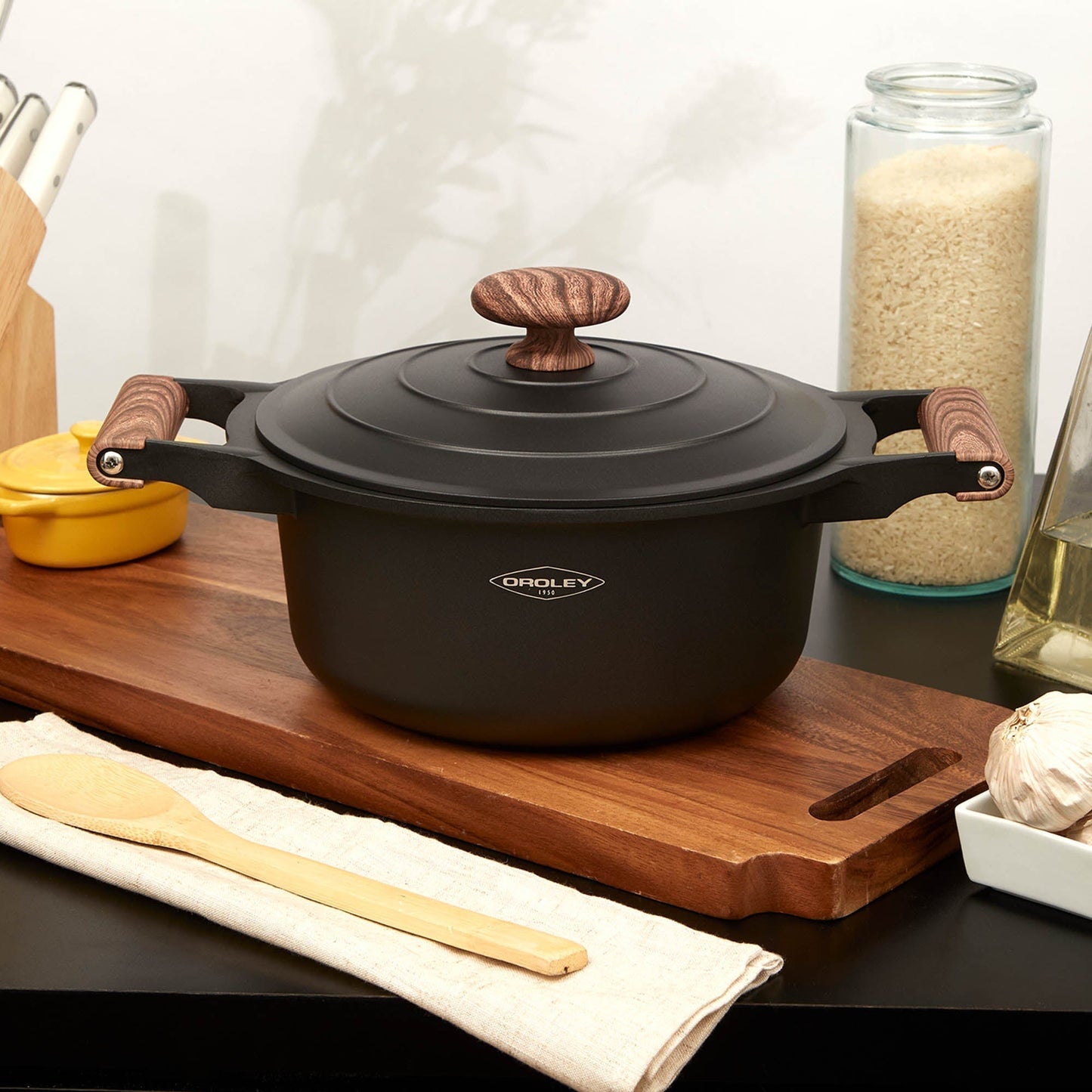 Cacerola Eco Nature 24 Cm Oroley1#Negro