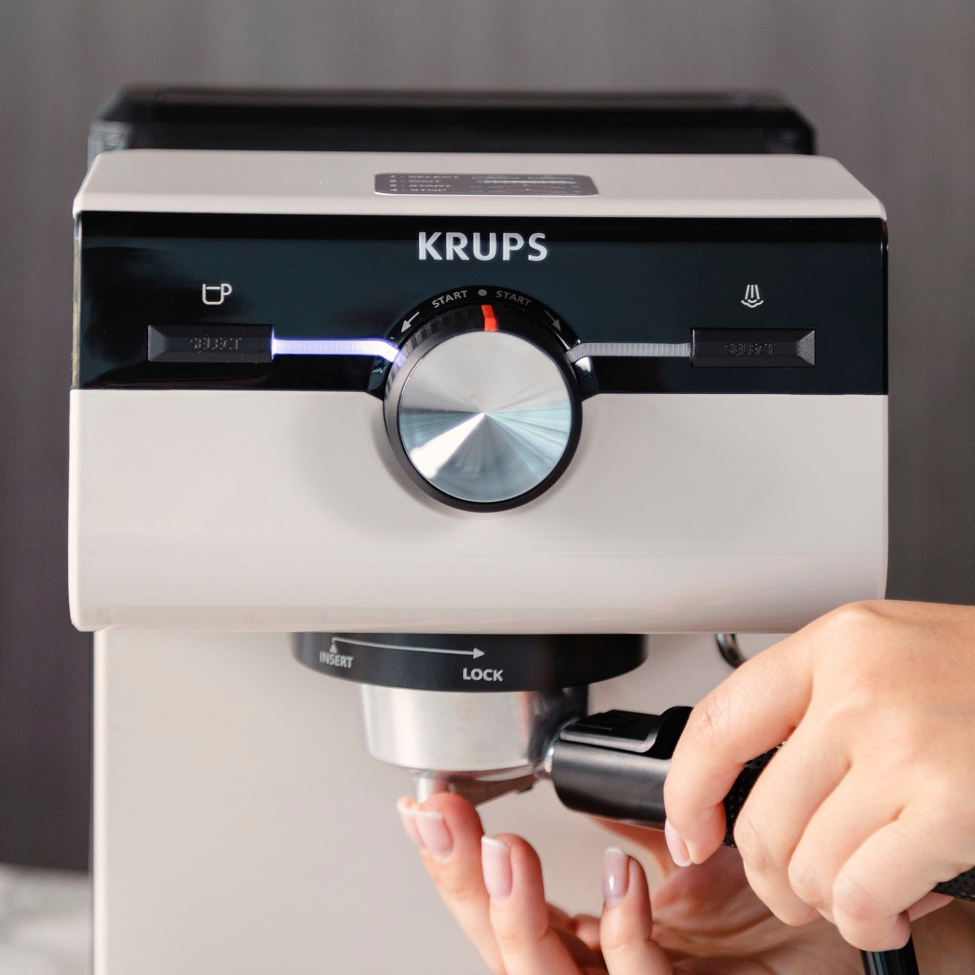 Cafetera Espresso Authentic Gris Krups14#Gris