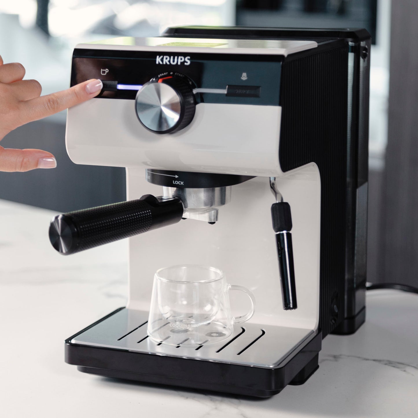 Cafetera Espresso Authentic Gris Krups