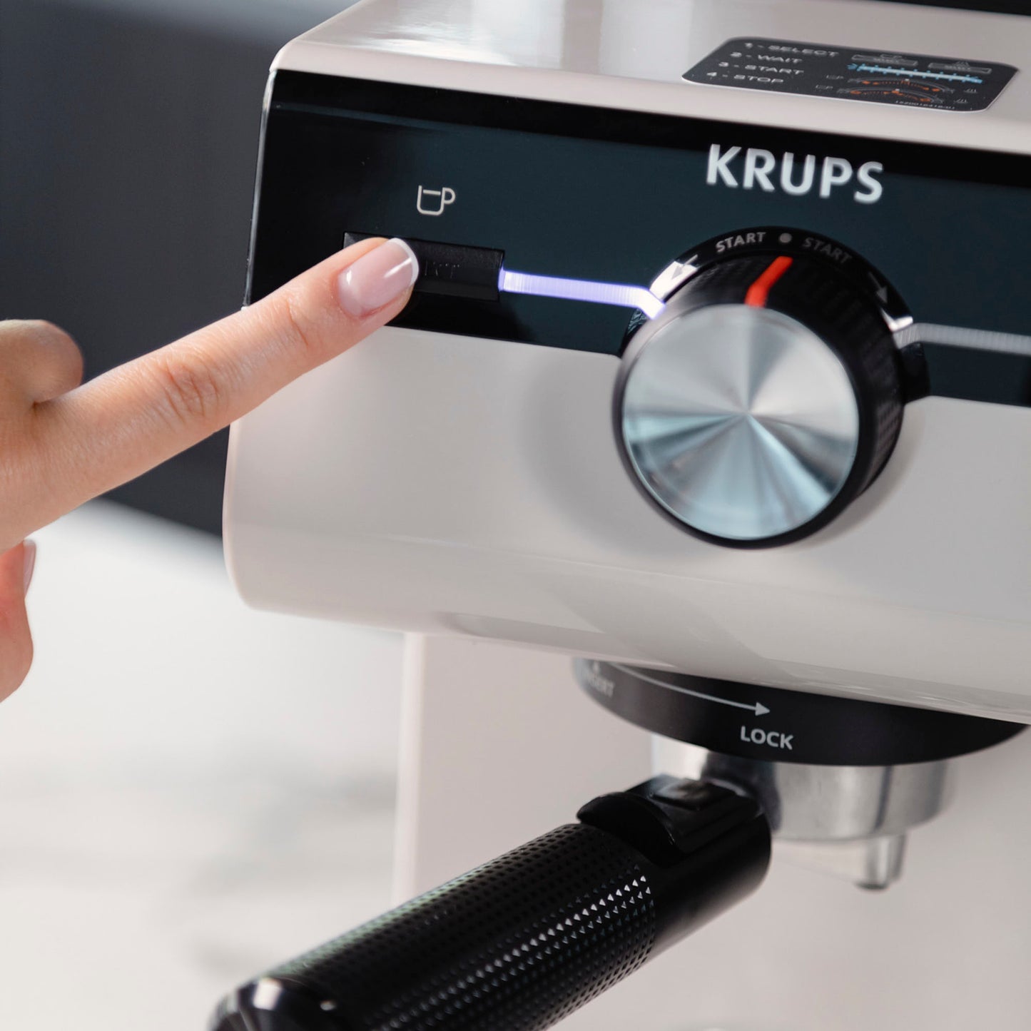 Cafetera Espresso Authentic Gris Krups