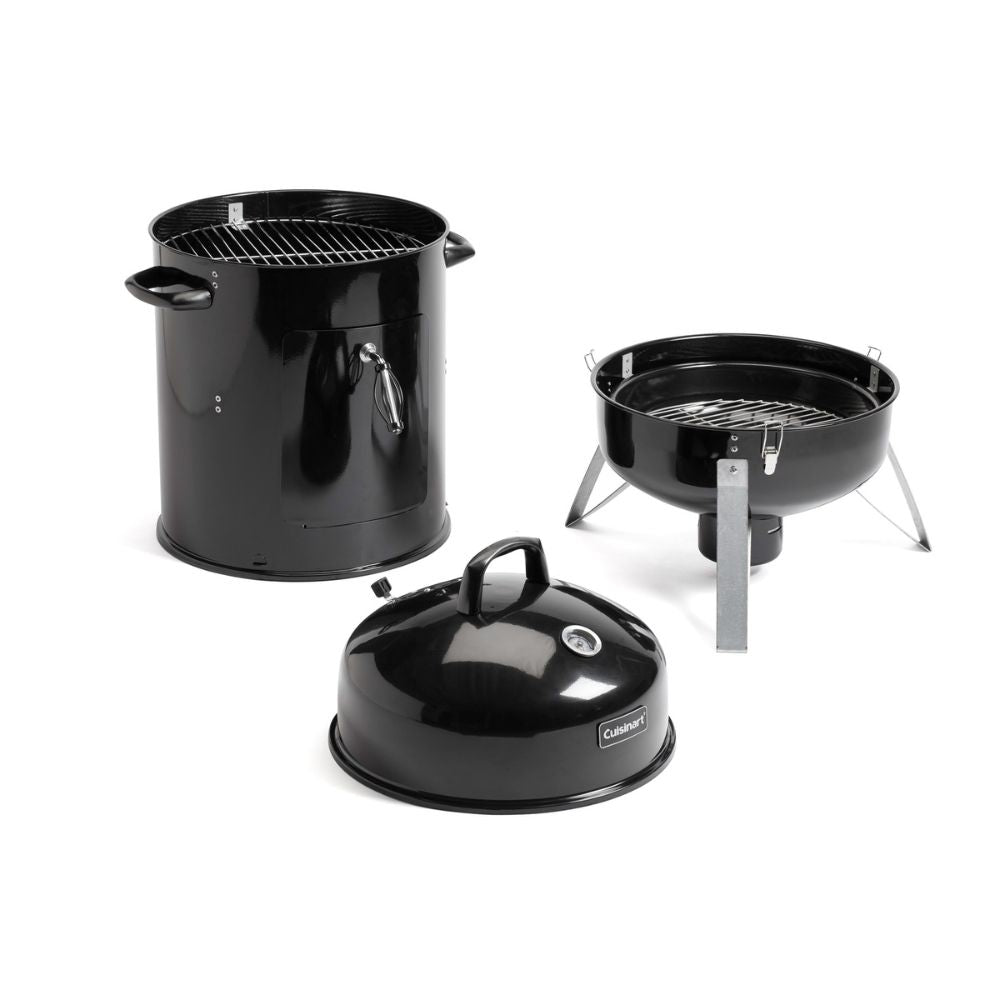 Ahumador De Carbón Vertical 16 Pulgadas Cuisinart10#Negro