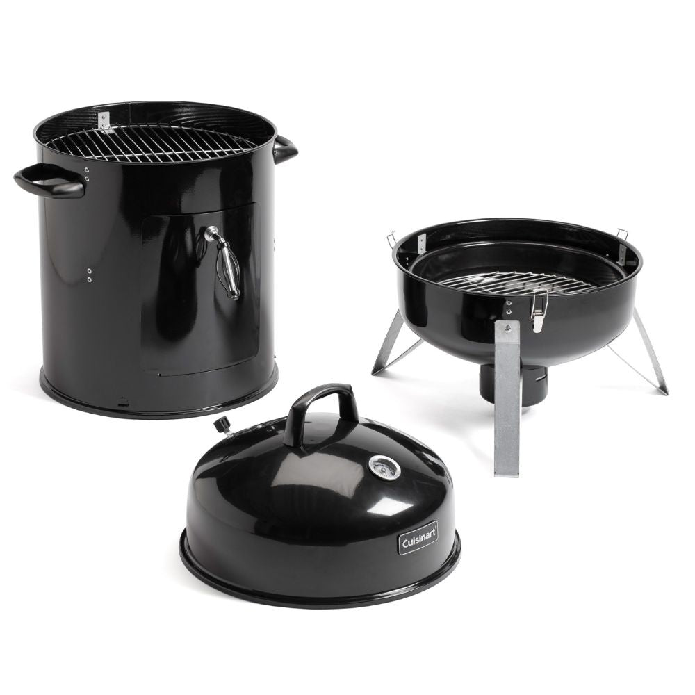 Ahumador De Carbón Vertical 18 Pulgadas Cuisinart11#Negro